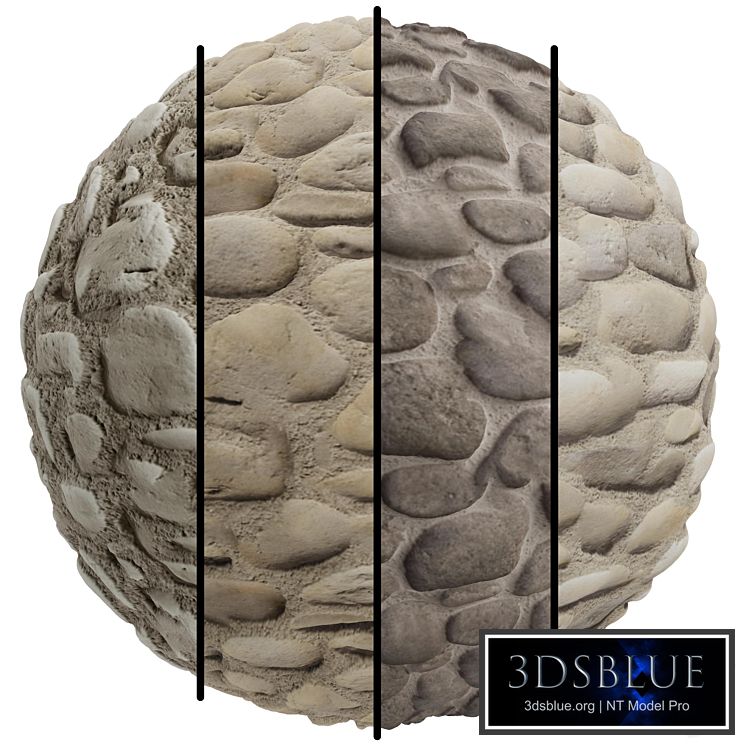 FB371 stone Facade coverings, SASSO DI FIUME | 4MAT | PBR | Seamless