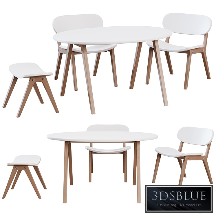ellipse table and chair Classic