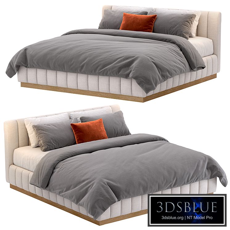 CB2 Forte White Bed