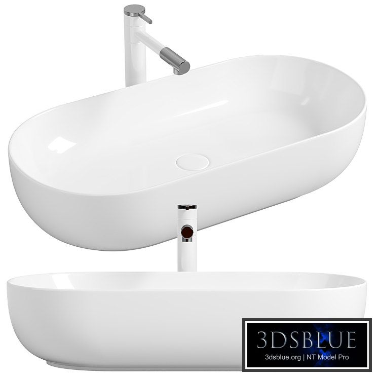 Washbasin Mira 82 MR-8242 White