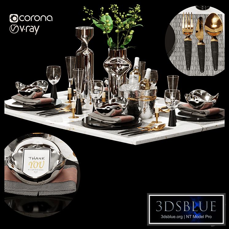 Luxury Model Room Tableware Set-8