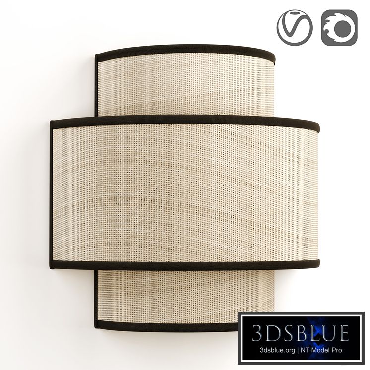 Jute wall lampshade, Come