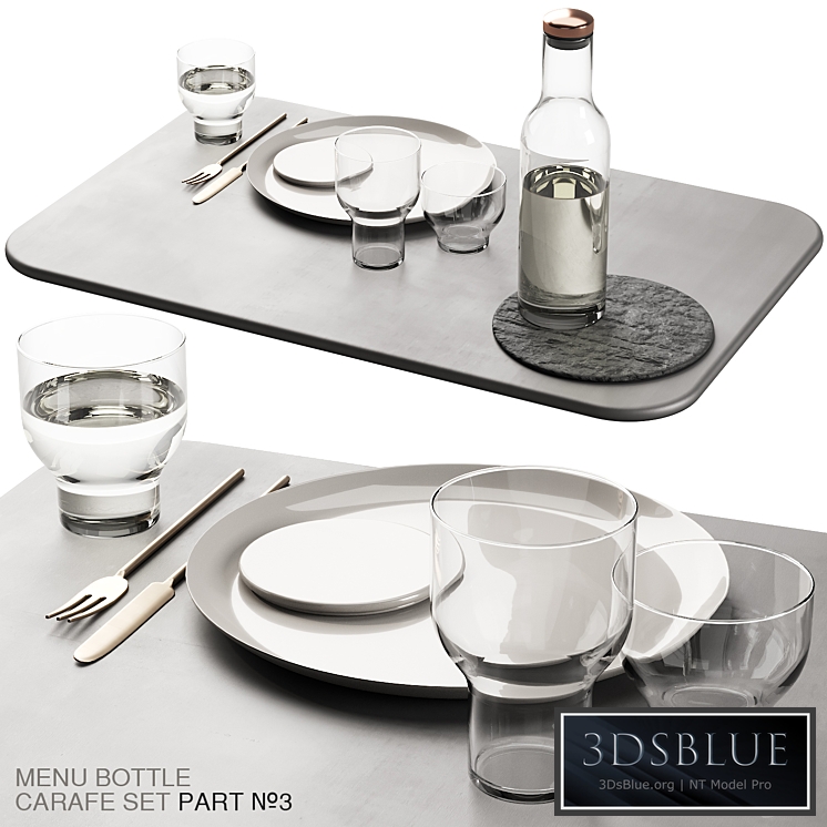 138 dishes decor set 11 MENU Bottle Carafe by Norm P03