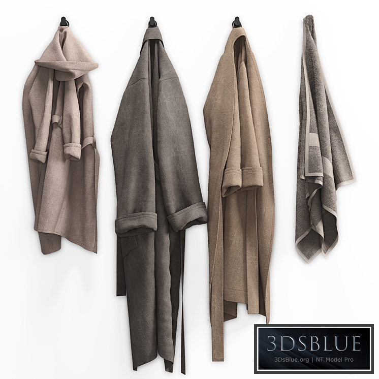 Bathrobes and bath towel