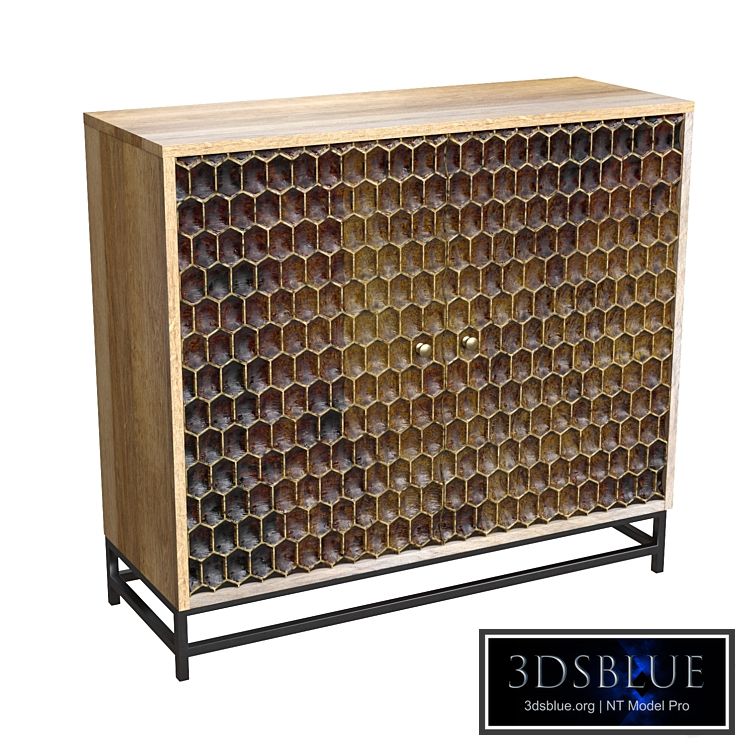 Azar 29&#39;&#39; Tall Solid Wood 2 - Door Accent Cabinet