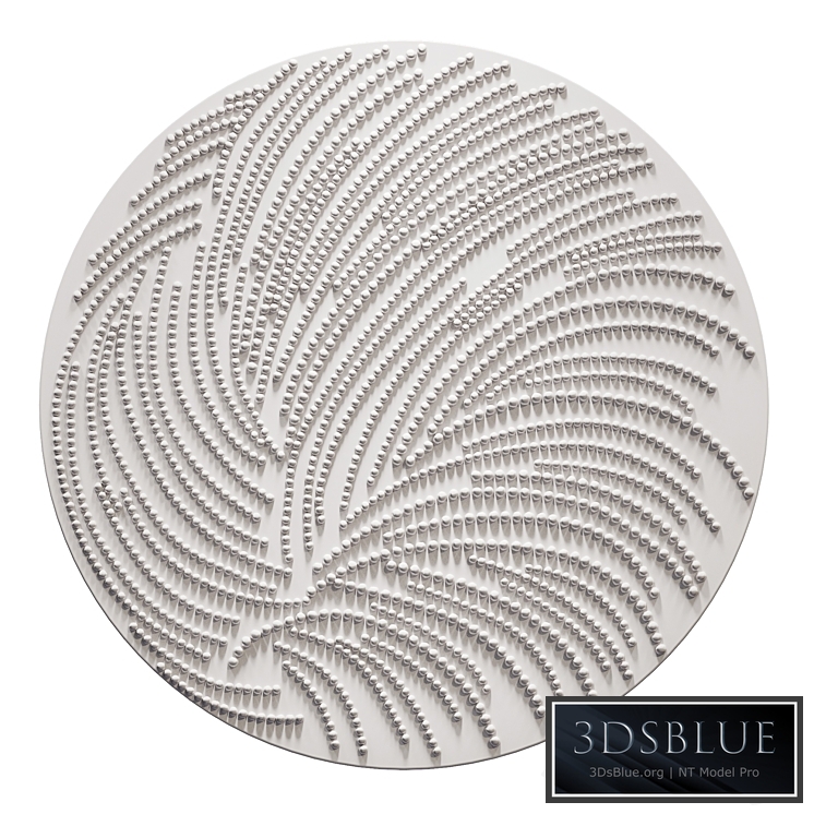 Wall panel White Round
