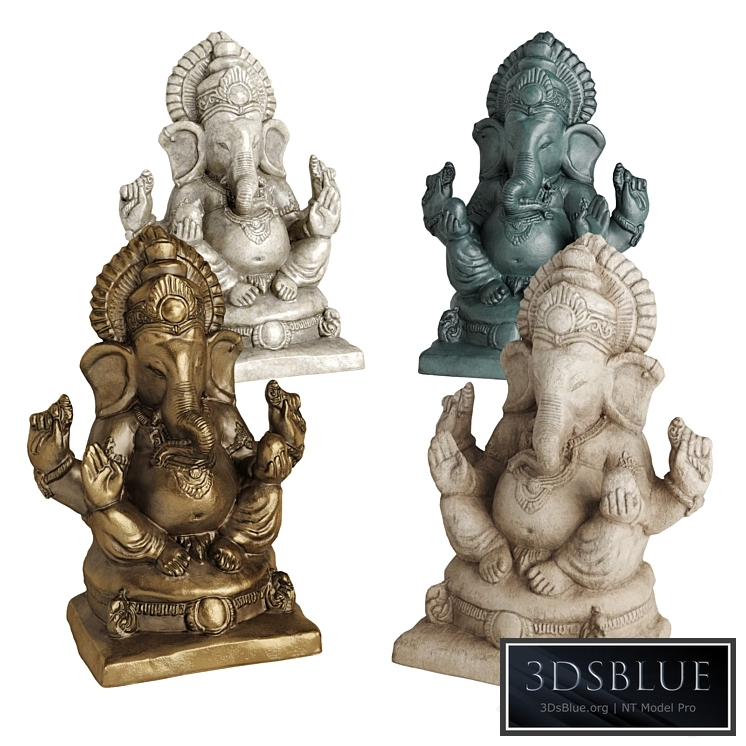 Ganesha sitting sculpture