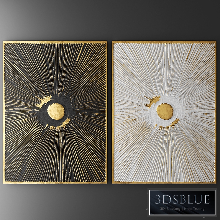 Decor for wall. Panel. 3D