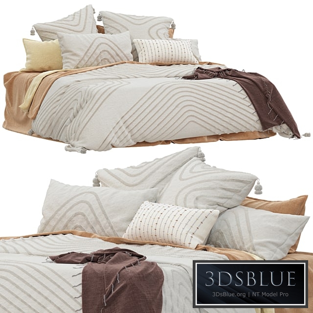 Adairs Ollie Tufted Vanilla Quilt Cover