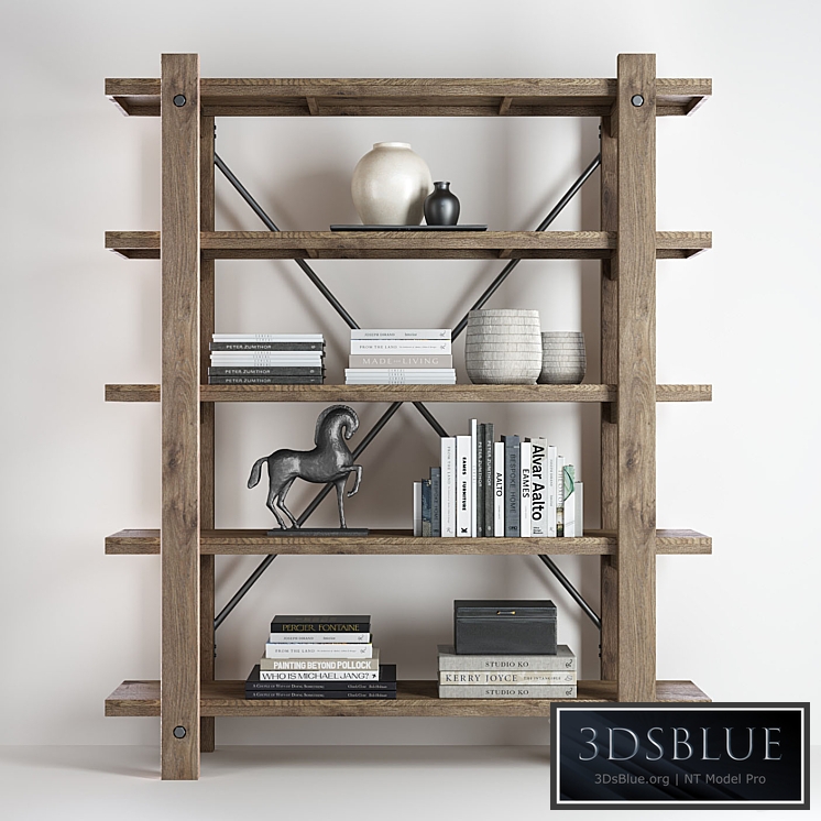 Pottery barn BENCHWRIGHT ETAGERE BOOKCASE