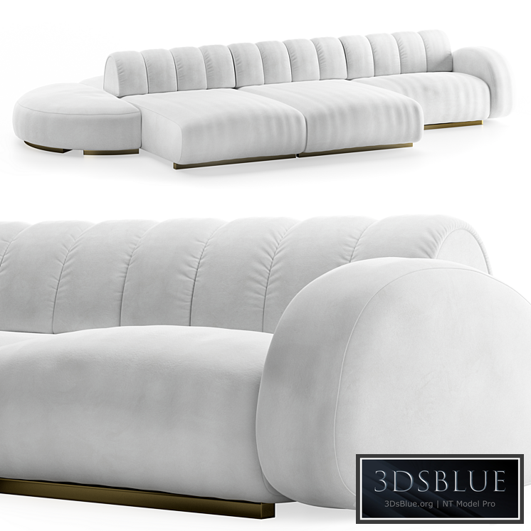 Cassia modular sofa Caffelatte