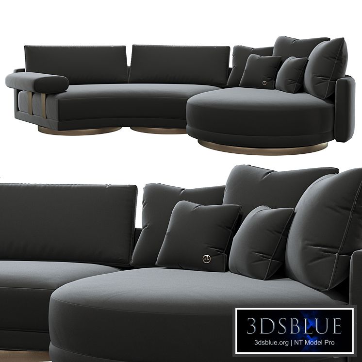 luxence jet sectional sofa