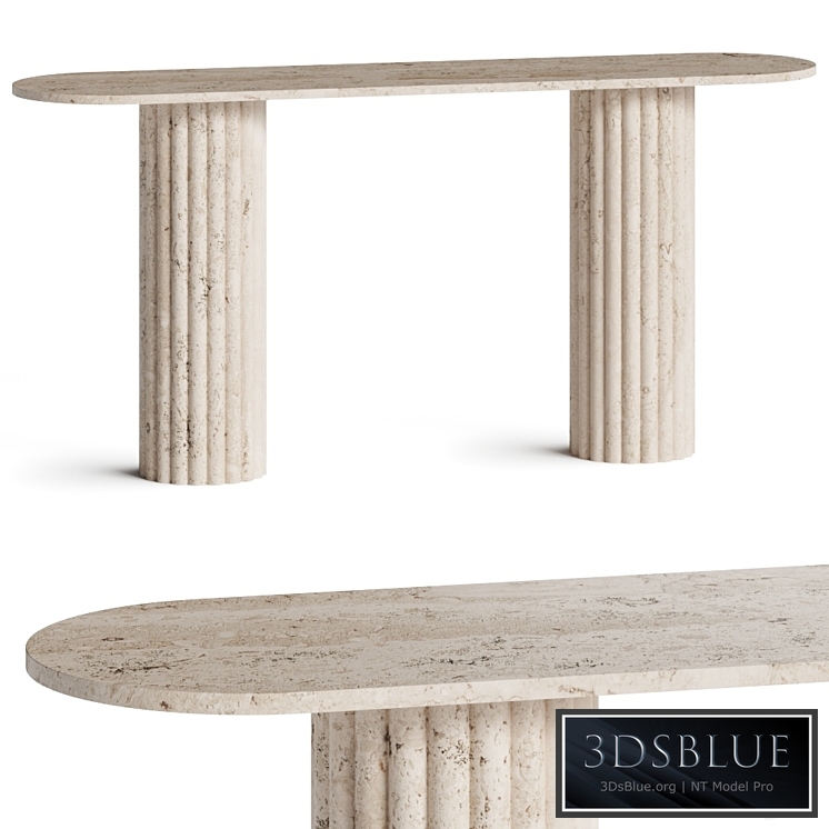 Peca Jalisco Rima Travertine Console