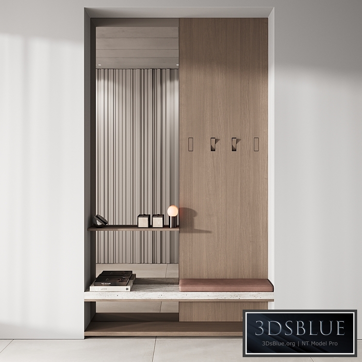 142 hallway zone 01 minimal wood japandi 01