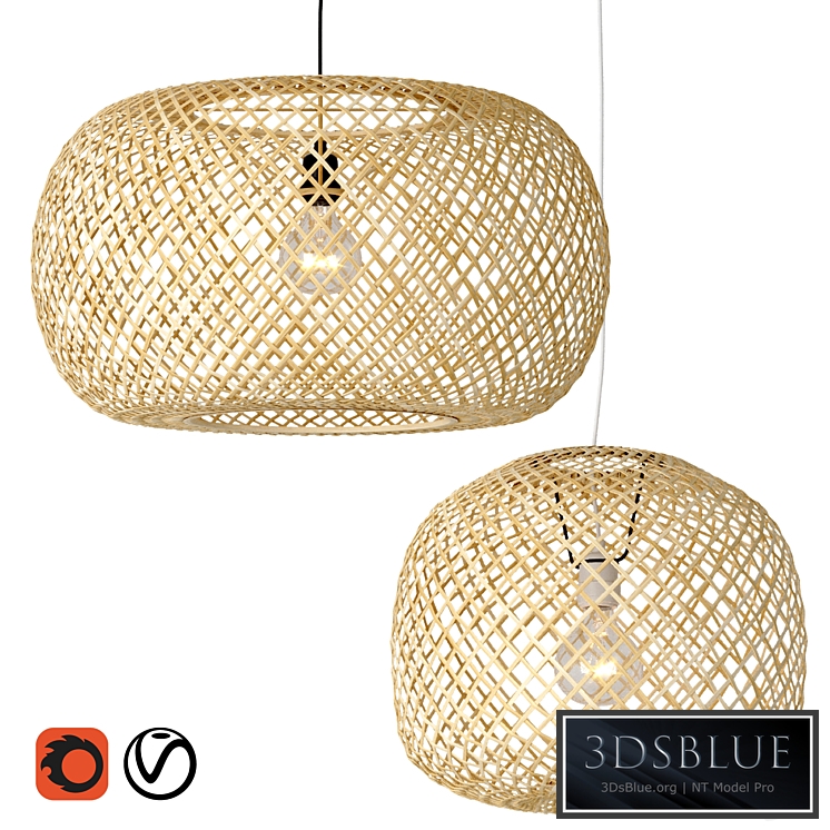 Bamboo chandelier La Redoute Ezia
