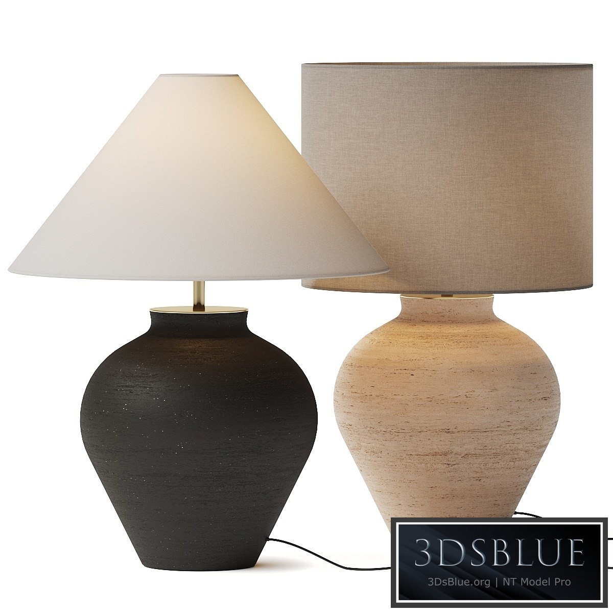 Crate and Barrel Corfu Cream Table Lamp