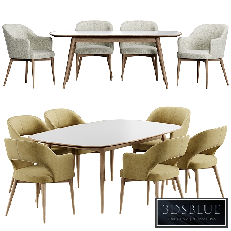 Gray Tony Konyshev Chair HER 042 G Table