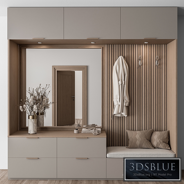 Hallway 46 - Beige and Wood Entrance