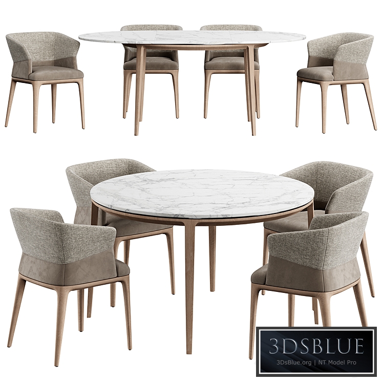 Quad Chair Dinning Set M