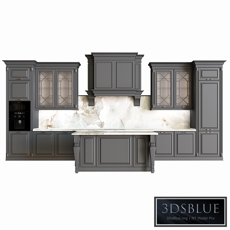 Neoclassical kitchen 04