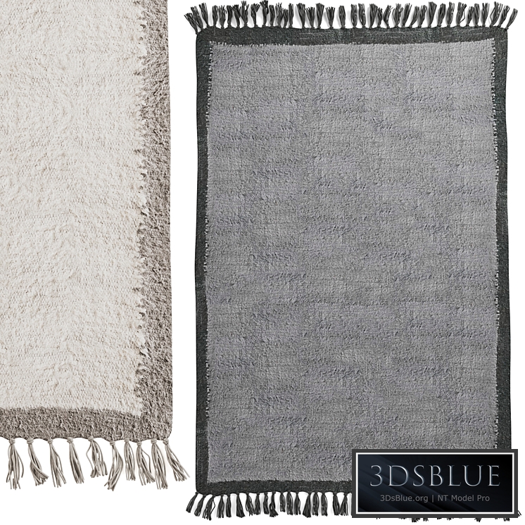 Border Shaggy Rug by Urban Outfitters