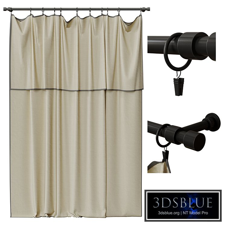 Curtains on clothespins