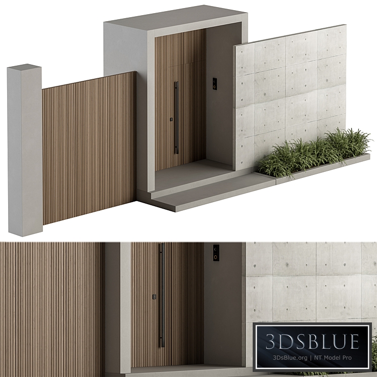 Outdoor Entrance and Fence 05 - Architecture Element