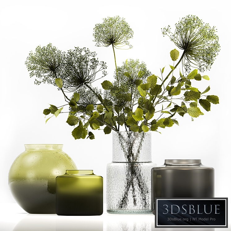 Bouquet 250. Green bouquet, spring, vase, glass, ikea, hogweed, branches, eco design, luxury decor, leaves