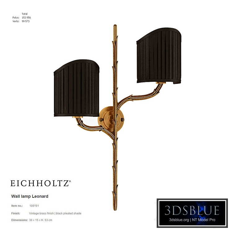 EICHHOLTZ Wall lamp Leonard 109191