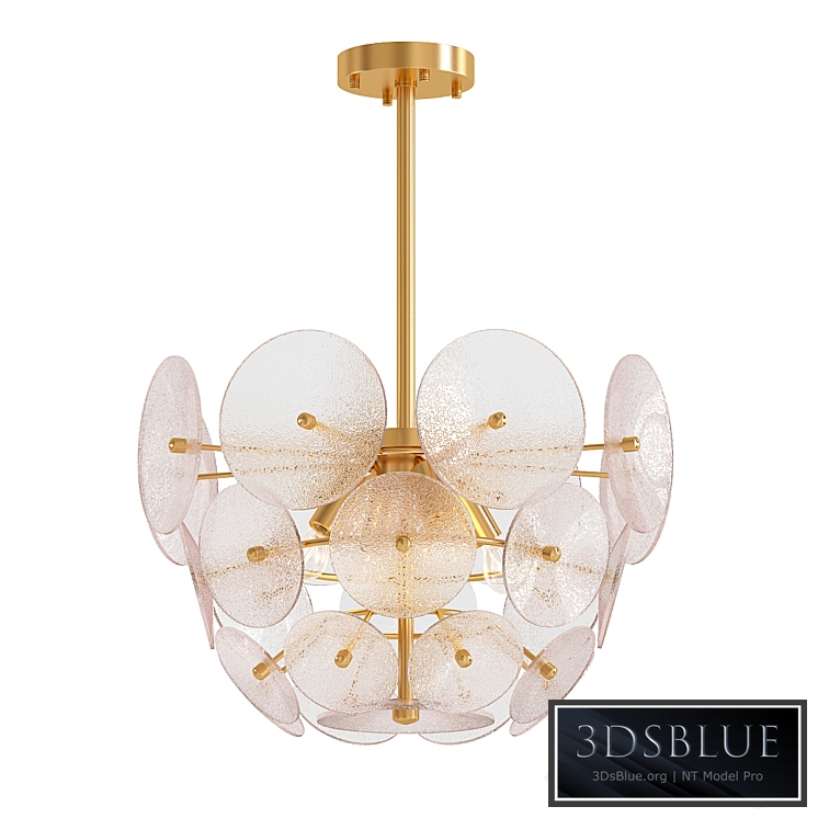 Clear Glass Disc Chandelier