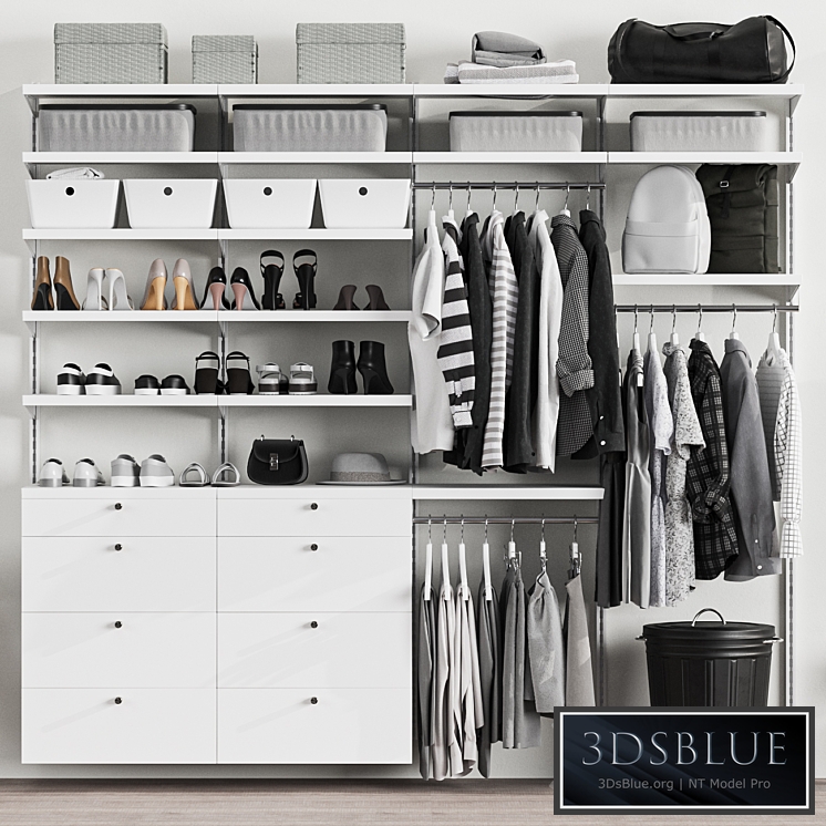 Wardrobe 14, clothes, black and white