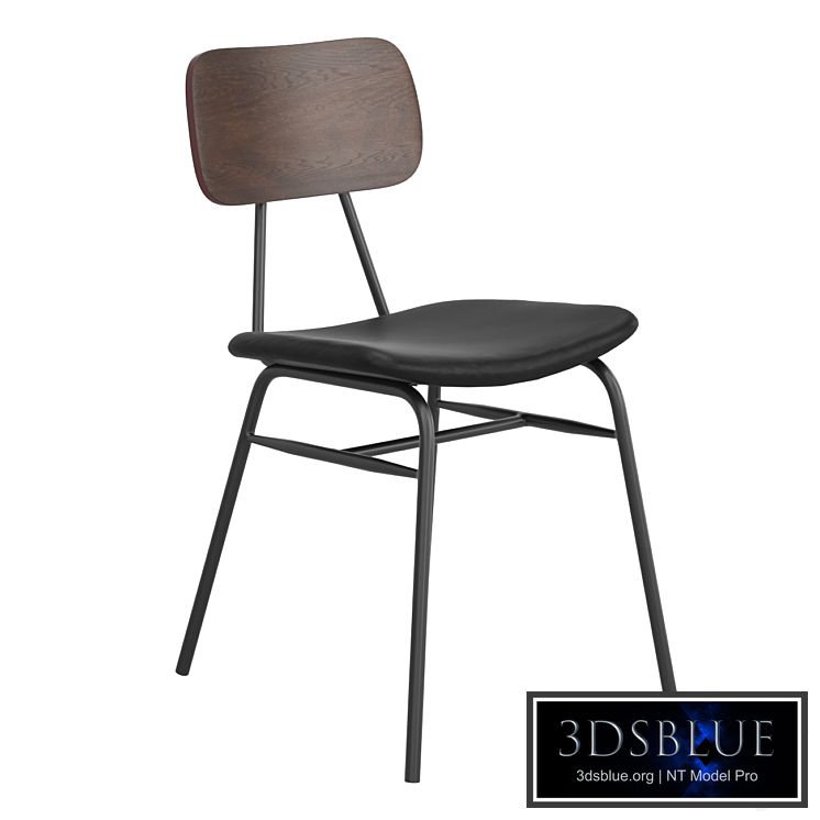 Aeon Black Faux Leather Dining Chair