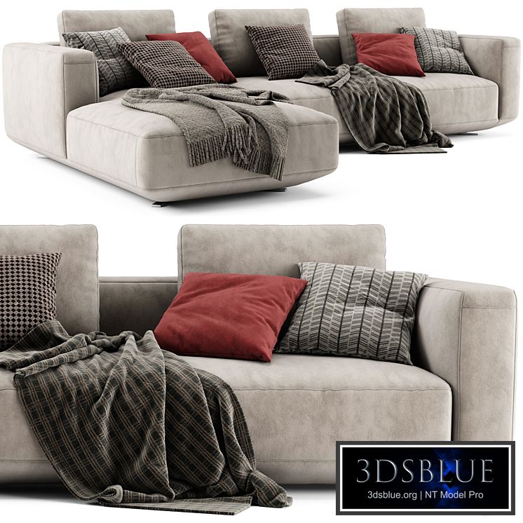 Zanotta Pianoalto Chaise Longue Sofa