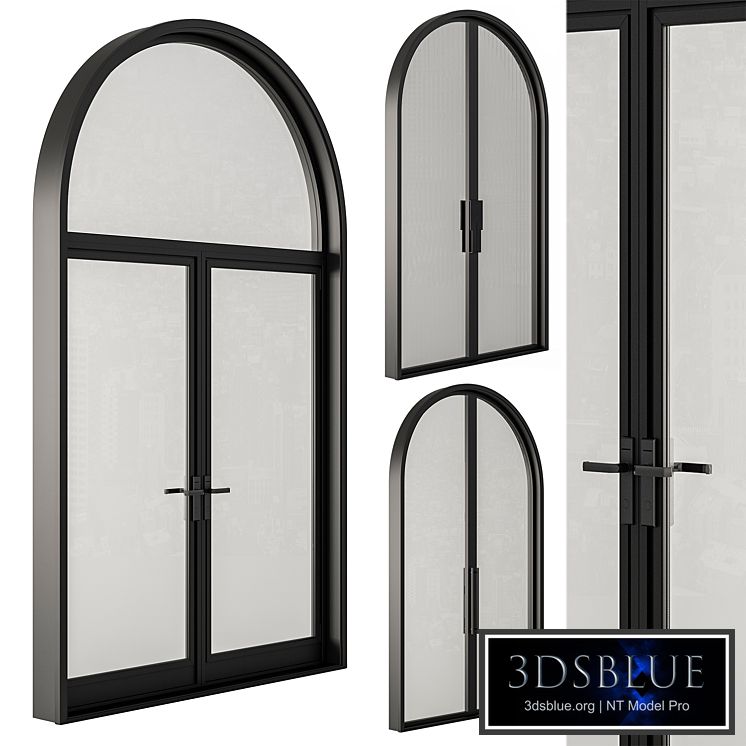 Metal Glass Arched Door - Door Model 43