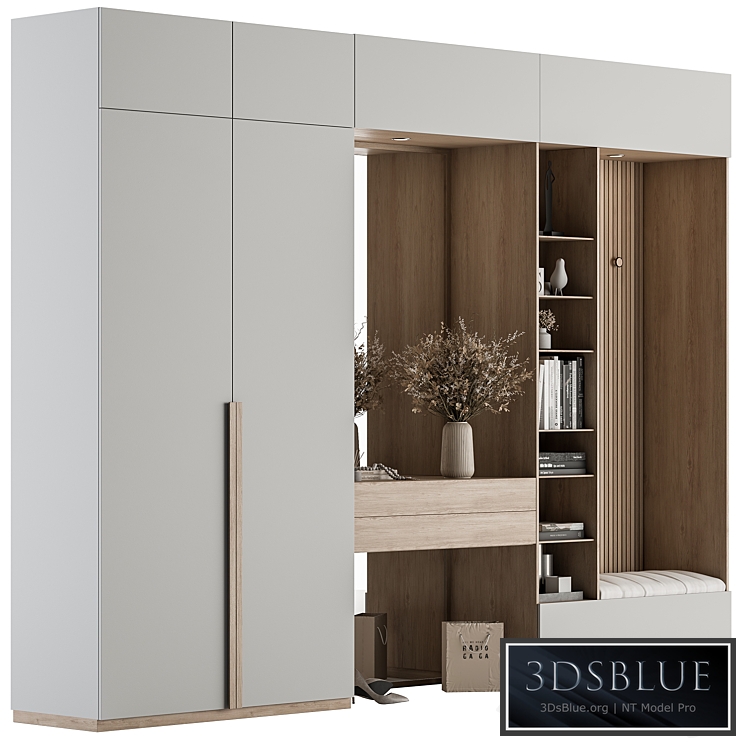 Hallway 48 - White and Wood Entrance