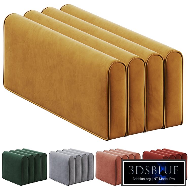 Pouffe and bench OTE from Corner design