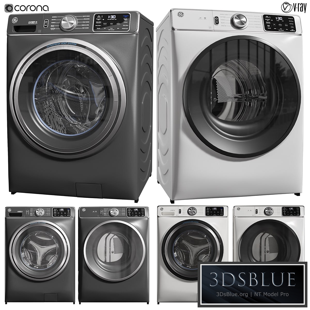 GE wash machine and dryer 02