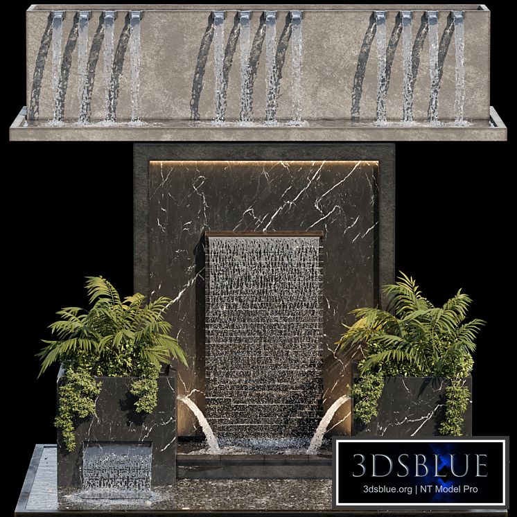 Waterfall fountains cascade 04