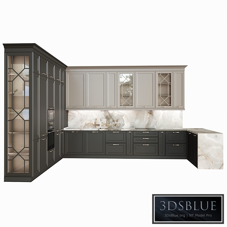 Neoclassical kitchen 07