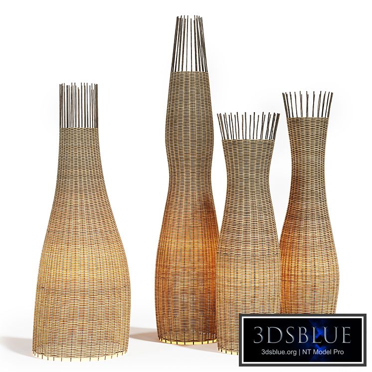 Woven Floor Lamps By Darcy Clarke