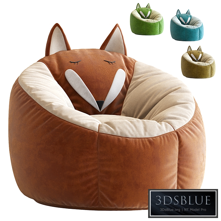 Kaikoo Kids Fox Bean Bag Chair