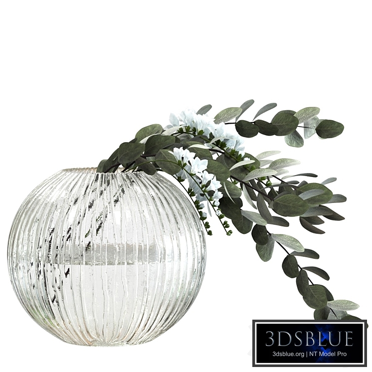 Bouquet with eucalyptus and freesias