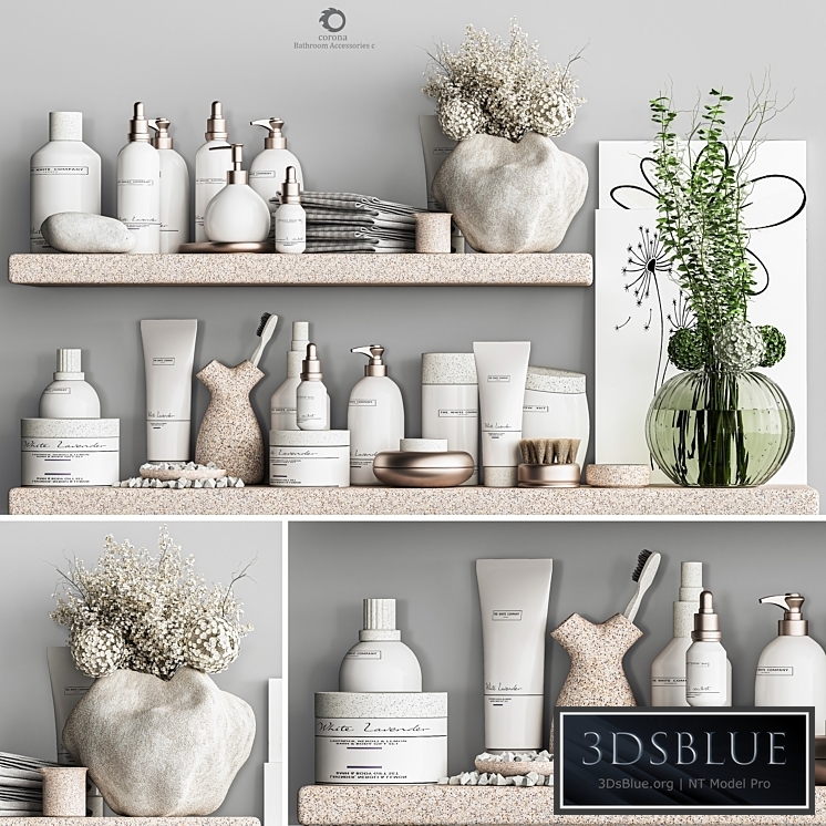 Bathroom Accessories with Plant C