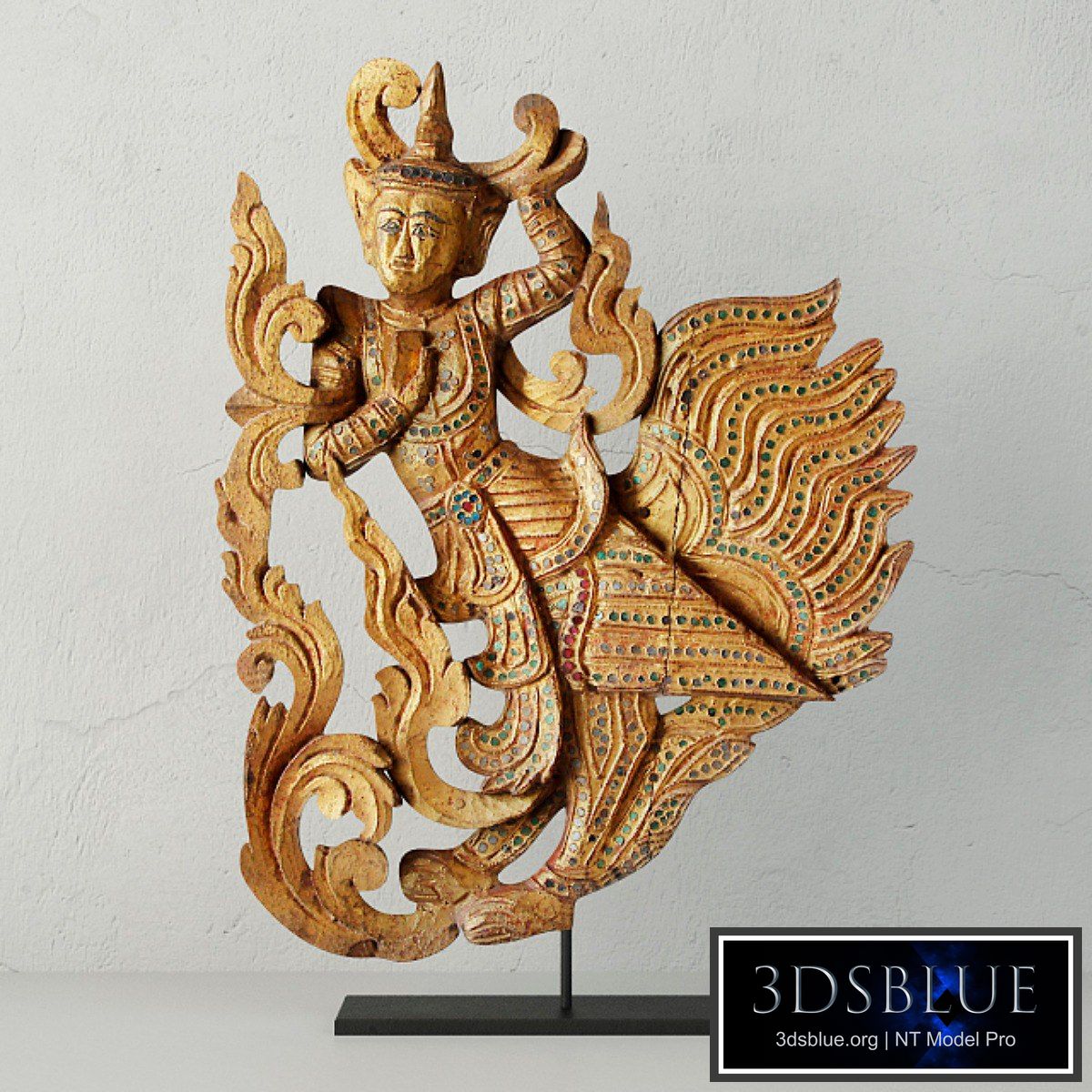Burmese Carved Angel Fragment