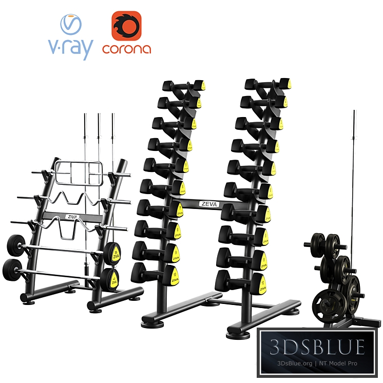 Dumbbell barbell set ZIVA