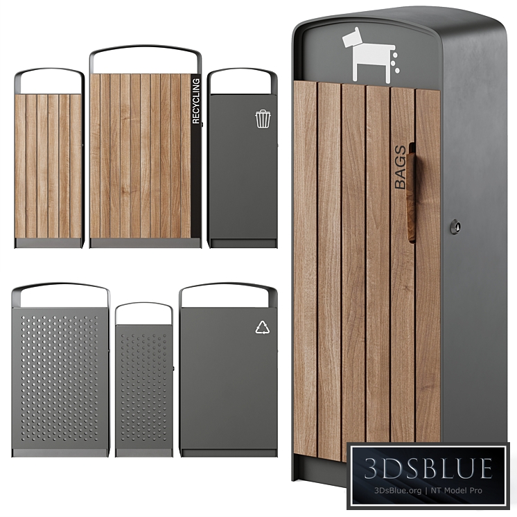 Litter bin and litter bin for dog waste Prax by mmcite