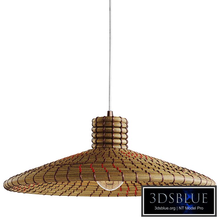 Sonder Living Nellcote Dome Pendant with Wood Accents