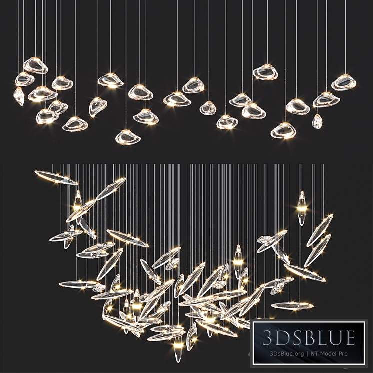 Ocher Droplight Chandelrers