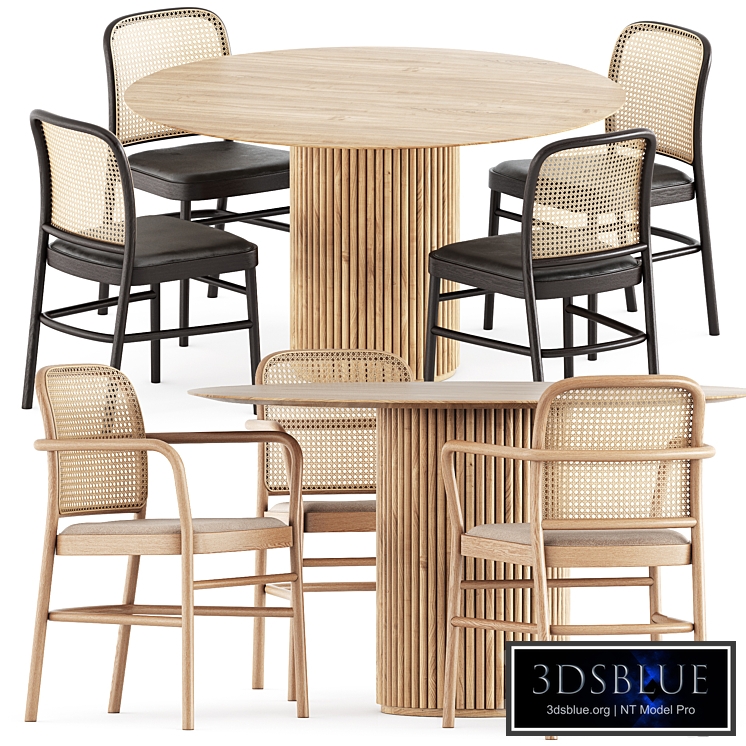 The bent chairs by Timeandstyle and Palais Royal table by Asplund