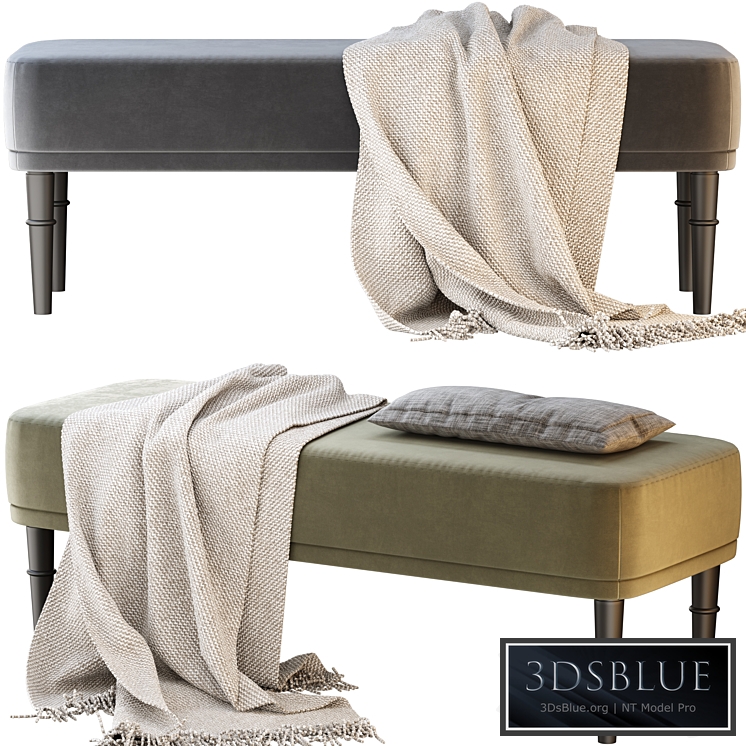 Bench Shento 4 colors Barhat Forest / Mint / Gray / Light